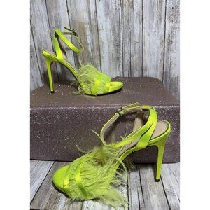Jessica Simpson Lime Green Neon /yellow Neon Pumps High Heels Size 7M